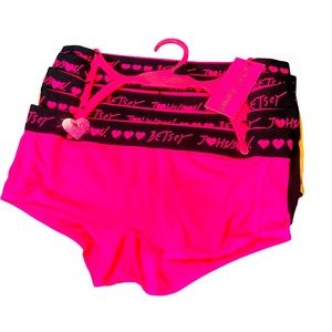 New Betsey Johnson 5-Pack Underwear Panties
